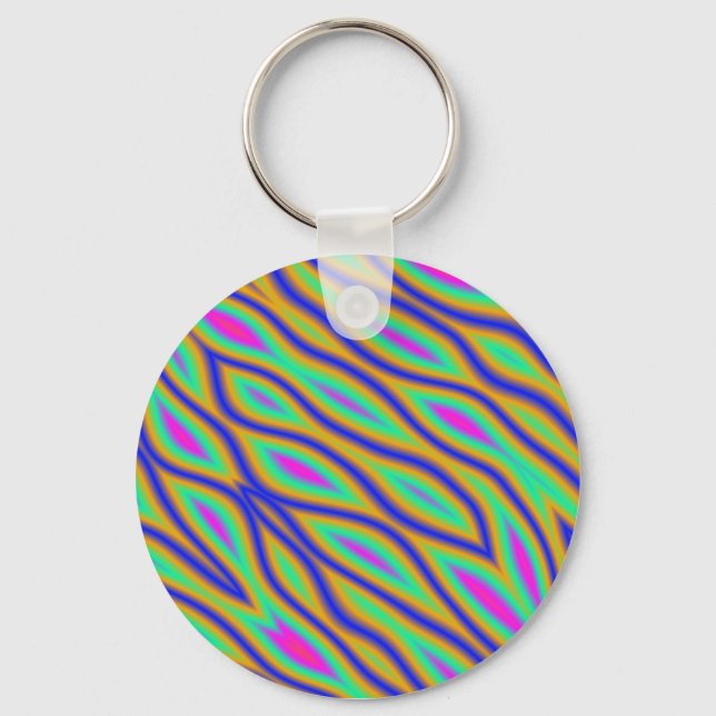 Colourful Ripples Key Ring (Front)