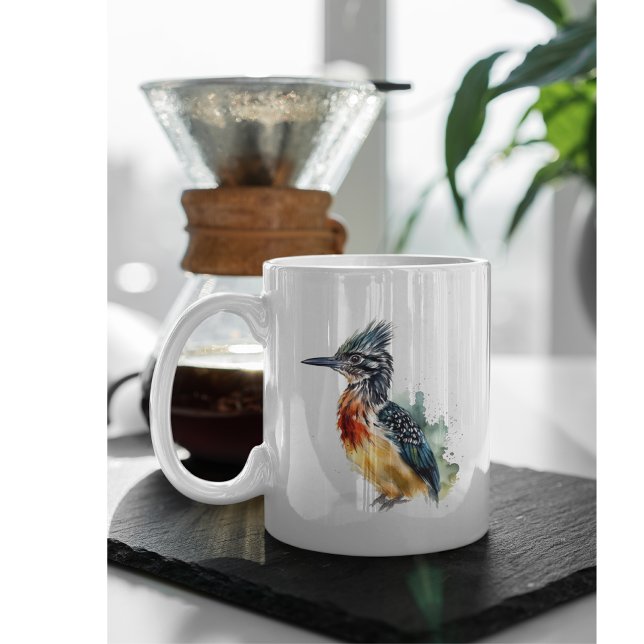 Colourful Roadrunner in water colour Coffee Mug (Creator Uploaded)