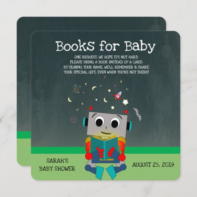 Colourful Robot Card (Front/Back)