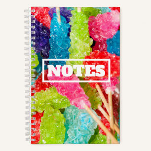 Colourful Rock Candy  Notebook