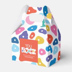 Colourful Rock Climbing Foot Holds Favour Box