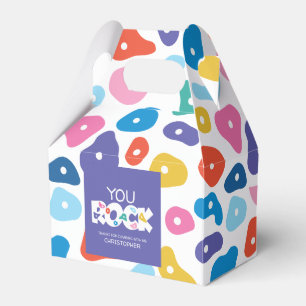 Colourful Rock Climbing Foot Holds Favour Box