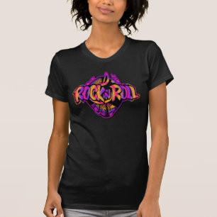 Colourful Rock & Roll Retro T-Shirt