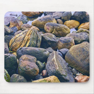 Colourful rocks mouse pad