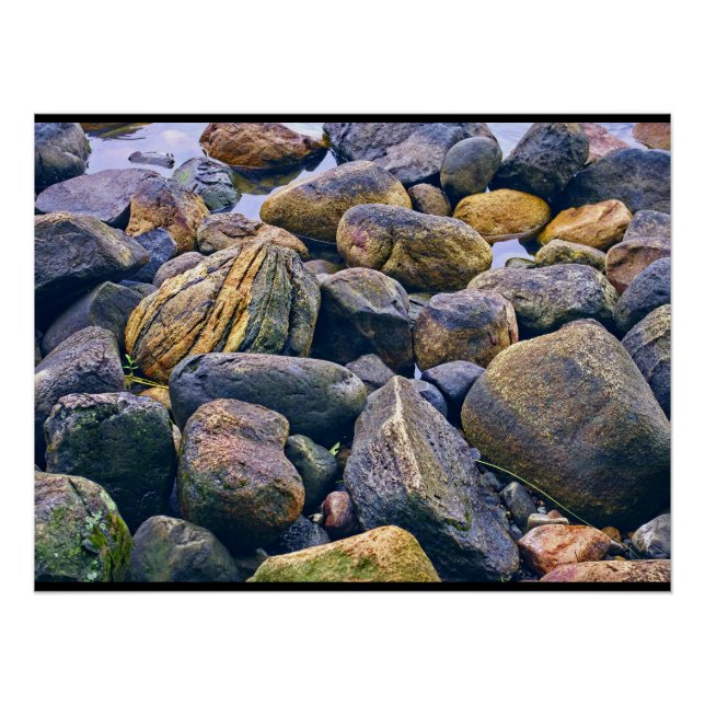 Colourful rocks    poster (Front)