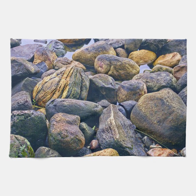 Colourful rocks    tea towel (Horizontal)