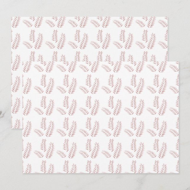 Colourful rolls of wrapping paper featuring variou thank you card (Front/Back)