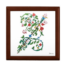 Colourful Roman Ornament Wooden Jewellery  Box