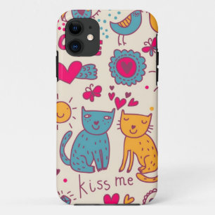 Colourful romantic pattern Case-Mate iPhone case