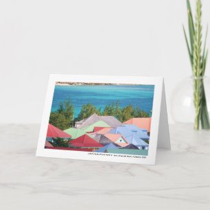 Colourful Roofs of Saint Martin II Card