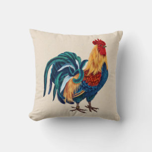 Colourful Rooster Pillow