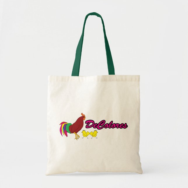 Colourful Rooster Tote Bag (Front)
