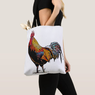 Colourful Rooster Tote Bag