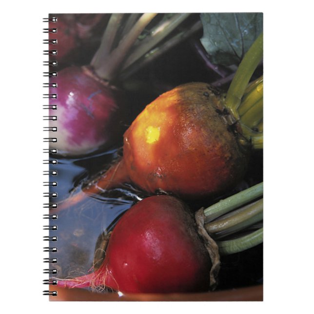 Colourful Root Vegetables Spiral Notebook (Front)