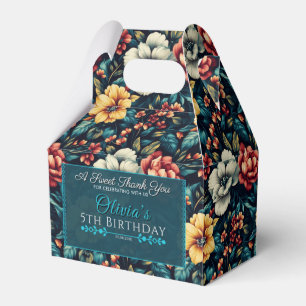 Colourful Rose Birthday Favour Box For Thank You G