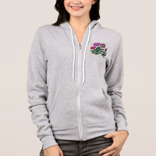 Colourful Rose Design Hoodie
