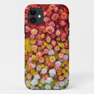 Colourful Roses and Chrysanthemums Floral Gradient Case-Mate iPhone Case