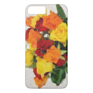 Colourful roses bouquet painting Case-Mate iPhone case