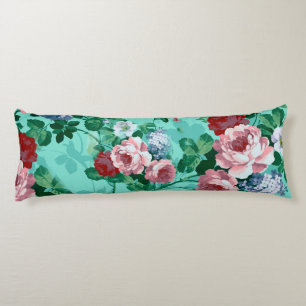 Colourful Roses & Flowers Body Cushion