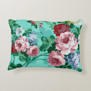 Colourful Roses & Flowers Decorative Cushion