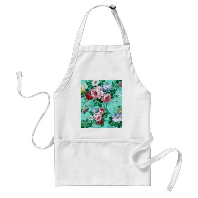 Colourful Roses & Flowers Standard Apron (Front)