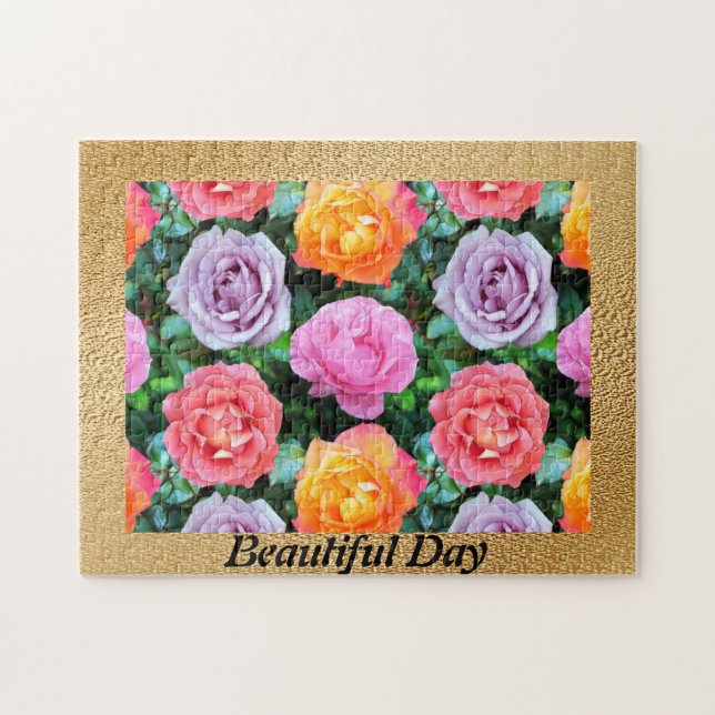 Colourful Roses Jigsaw Puzzle (Horizontal)