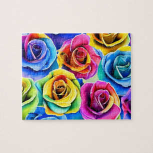 Colourful Roses Jigsaw Puzzle