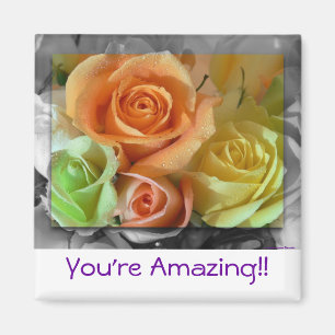 Colourful Roses-Magnet Magnet