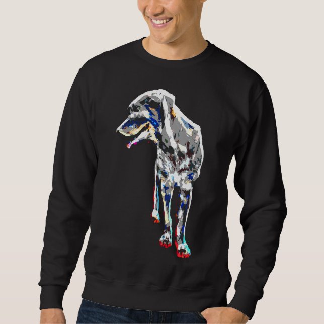 Colourful Rottweiler 26 Sweatshirt (Front)
