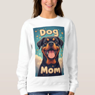 Colourful Rottweiler  Dog Mum Sweatshirt