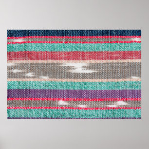 Colourful rough Fabric Texture, Pattern, Backgroun Poster