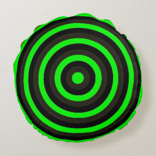 Colourful Round Pillow with Circular Design