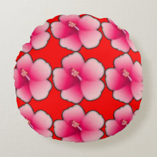 Colourful Round Throw Pillow 3D Digital Design Pi