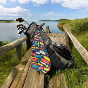 colourful rounded rectangle golf towel