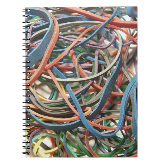 Colourful Rubberbands Notebook (Front)