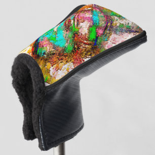 Colourful - Rustic and rough like roughcast Golf Head Cover