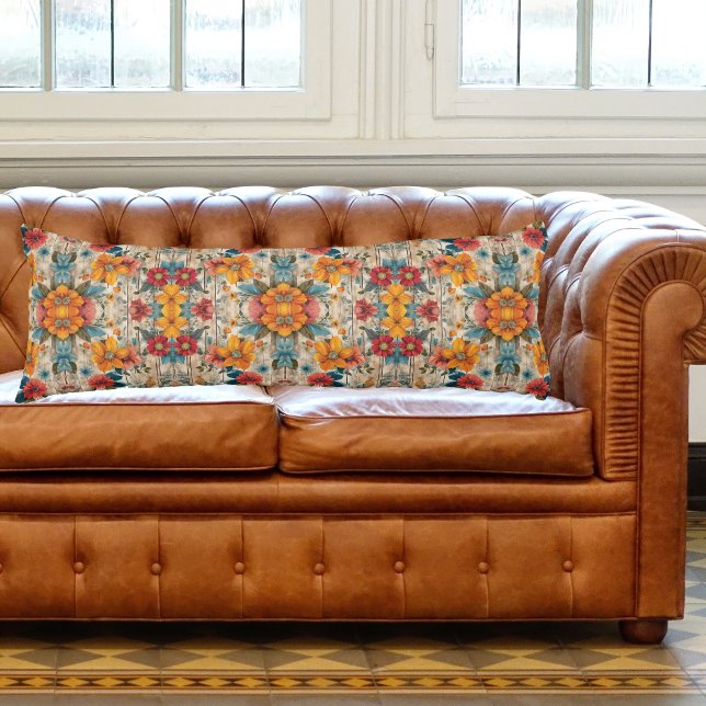 Colourful Rustic Flowers Body Cushion (Creator Uploaded)