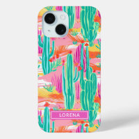 Colourful Saguaro Cacti Personalised