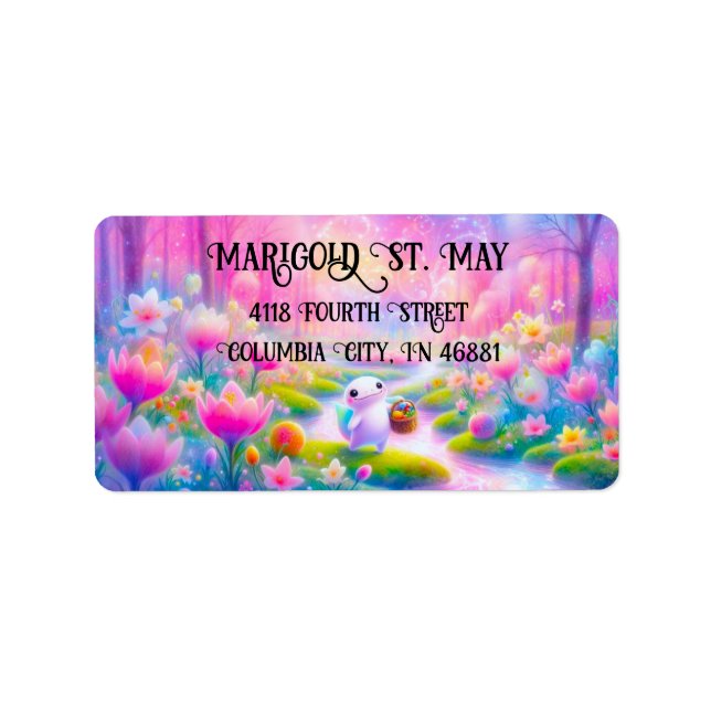 Colourful Salamander Address Labels (Front)