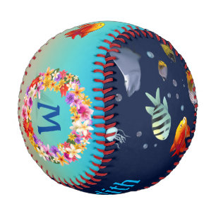 Colourful Saltwater Fish Baseball