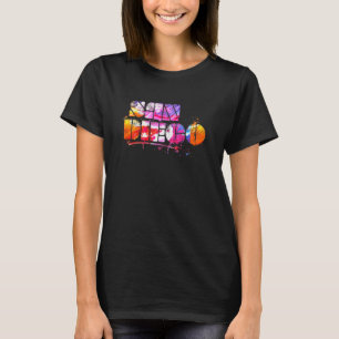 Colourful San Diego Lettering Watercolor San Dieg T-Shirt