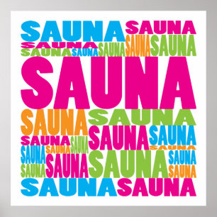 Colourful Sauna Poster