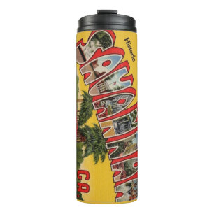 Colourful Savannah Georgia Greeting Thermal Tumble Tumbler