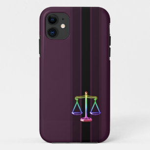 Colourful Scales of Justice   Law Case-Mate iPhone Case