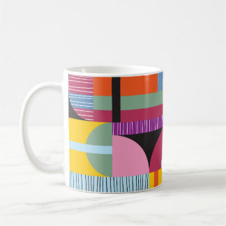 Colourful Scandinavian: Cheerful Pattern Mix. Coffee Mug