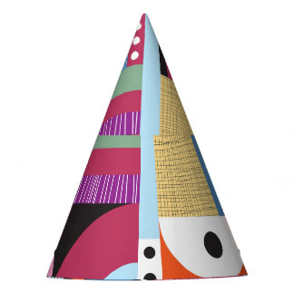 Colourful Scandinavian: Cheerful Pattern Mix. Party Hat