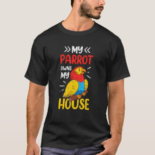 Colourful Scarlet Macaw Parrot Humour Cute Bird Ow T-Shirt
