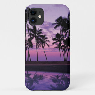 Colourful Scene of Palm Trees at Sunset Case-Mate iPhone Case