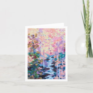 Colourful Scenic Do More Thank You Card