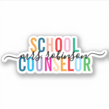 Colourful School Counsellor Personalised Script Na